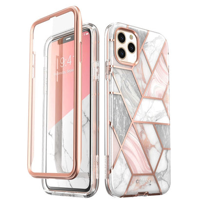 I-BLASON For iPhone 11 Pro Max Case 6.5 inch (2019) Cosmo Full-Body Glitter Marble Bumper Case with Built-in Screen Protector
