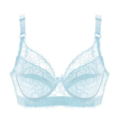 Hot Full cup thin underwear small bra plus size wireless adjustable lace Women's bra breast cover B C D cup Large size Lace Bras