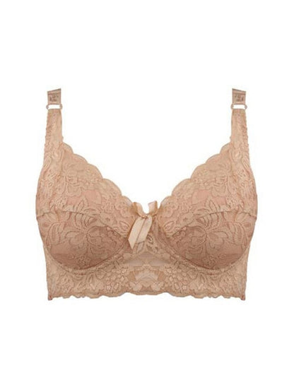 Hot Full cup thin underwear small bra plus size wireless adjustable lace Women's bra breast cover B C D cup Large size Lace Bras