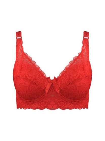 Hot Full cup thin underwear small bra plus size wireless adjustable lace Women's bra breast cover B C D cup Large size Lace Bras