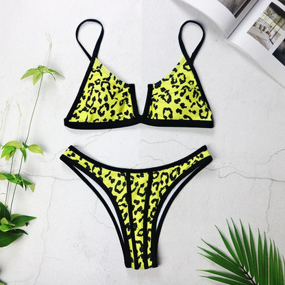 Sexy Bandeau Bikinis 2020 New V Neck Bikini Swimsuits Push Up Swimwear Female Brazilian Bikini Set Bathing Suits Biquini 3418