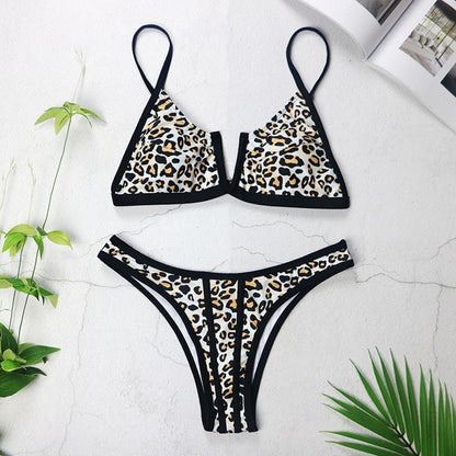 Sexy Bandeau Bikinis 2020 New V Neck Bikini Swimsuits Push Up Swimwear Female Brazilian Bikini Set Bathing Suits Biquini 3418