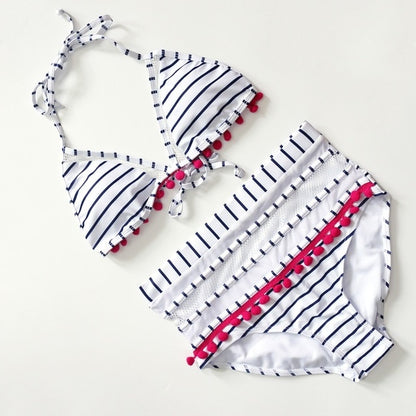 2020 Sexy Halter Retro Mesh Hollow Out String Biquini Bathing Suit Female Swimsuit High Waist Plus Size Swimwear Women Bikini