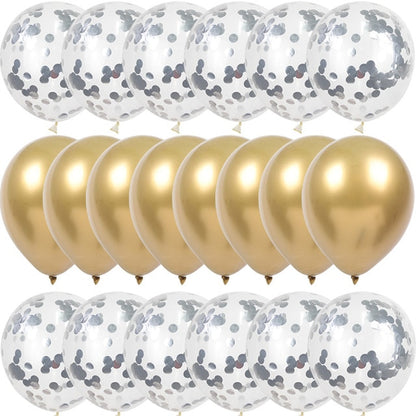 20Pcs Gold Confetti Balloons Set Chrome ballon Birthday decor Kids Party Wedding Decoration Wedding Anniversary globos Metallic