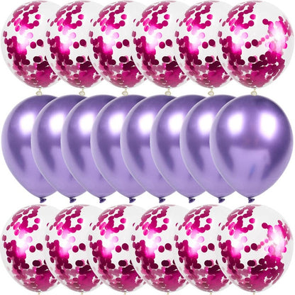20Pcs Gold Confetti Balloons Set Chrome ballon Birthday decor Kids Party Wedding Decoration Wedding Anniversary globos Metallic