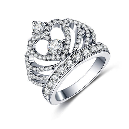 New Trendy Crystal Engagement Claws Design Hot Sale Rings For Women AAA White Zircon Cubic elegant rings Female Wedding jewerly