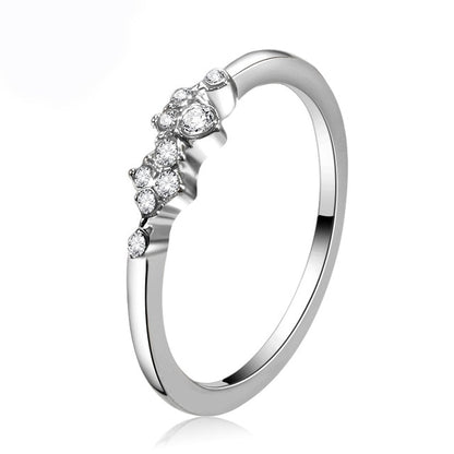 New Trendy Crystal Engagement Claws Design Hot Sale Rings For Women AAA White Zircon Cubic elegant rings Female Wedding jewerly