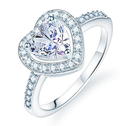 New Trendy Crystal Engagement Claws Design Hot Sale Rings For Women AAA White Zircon Cubic elegant rings Female Wedding jewerly