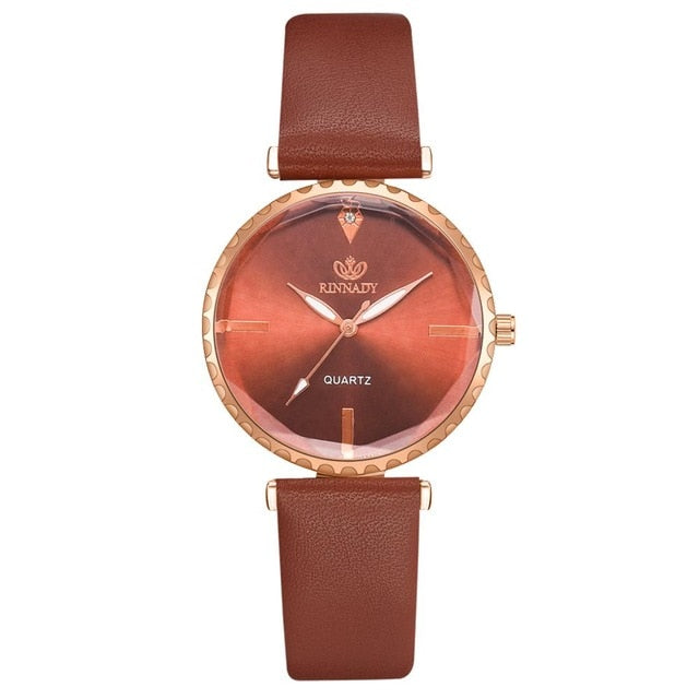 5pcs Set Top Style Fashion Women's Luxury Leather Band Analog Quartz WristWatch Ladies Watch Women Dress Reloj Mujer Black Clock