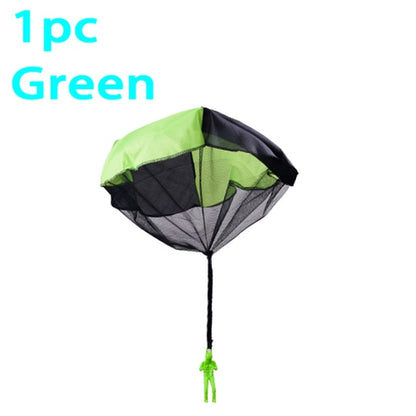 2pcs Hand Throw Soldier Parachute Toys Indoor Outdoor Games for Kids Mini Soldier Parachute Fun Sports Educational Toy Gifts Boy