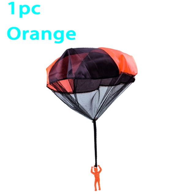2pcs Hand Throw Soldier Parachute Toys Indoor Outdoor Games for Kids Mini Soldier Parachute Fun Sports Educational Toy Gifts Boy
