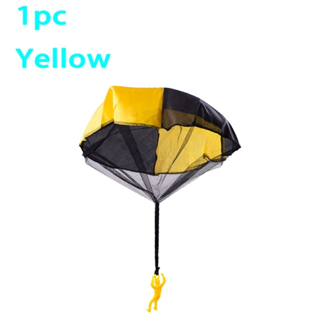 2pcs Hand Throw Soldier Parachute Toys Indoor Outdoor Games for Kids Mini Soldier Parachute Fun Sports Educational Toy Gifts Boy