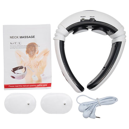 Electric Pulse Neck Massager Cervical Vertebra Impulse Massage Magnetic Therapy Relief Pain Tool Health Care Relaxation