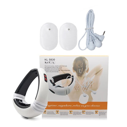 Electric Pulse Neck Massager Cervical Vertebra Impulse Massage Magnetic Therapy Relief Pain Tool Health Care Relaxation