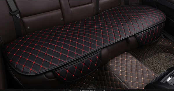 Universal Leather Car Seat Cover Cushion Front Rear Backseat Seat Cover Auto Chair Seat Protector Mat Pad Interior Accessories