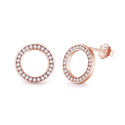 2020 High Quality Fashion 925 Sterling Silver Earrings Luxury Crystal Zircon Stud Earrings For Women Bridal wedding Jewelry
