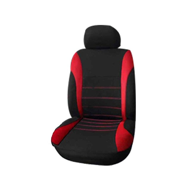Car Seat Cover Fit Most Car Truck SUV or Van Breathable Auto Cushion Protector Polyester Cloth Universal Interior Accessories