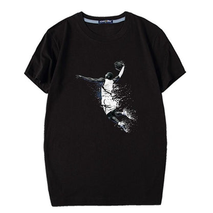 Special Japanese Tide brand short-sleeved men and women summer street hip hop T-shirt Chinese style lovers with half sleeves