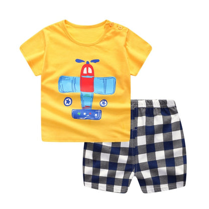 Baby Boys Clothes Sets Children Clothing Summer Short Sleeve Tracksuit for Boys Sport Suits Animal Costume for Kids Clothes