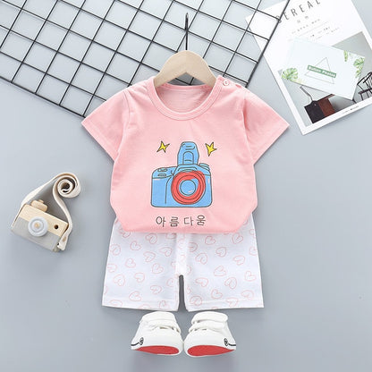 Baby Boys Clothes Sets Children Clothing Summer Short Sleeve Tracksuit for Boys Sport Suits Animal Costume for Kids Clothes