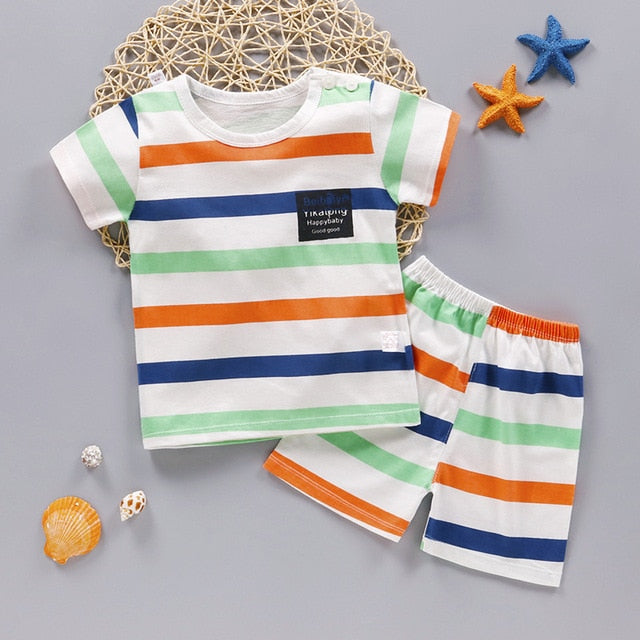 Baby Boys Clothes Sets Children Clothing Summer Short Sleeve Tracksuit for Boys Sport Suits Animal Costume for Kids Clothes
