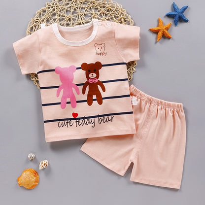 Baby Boys Clothes Sets Children Clothing Summer Short Sleeve Tracksuit for Boys Sport Suits Animal Costume for Kids Clothes