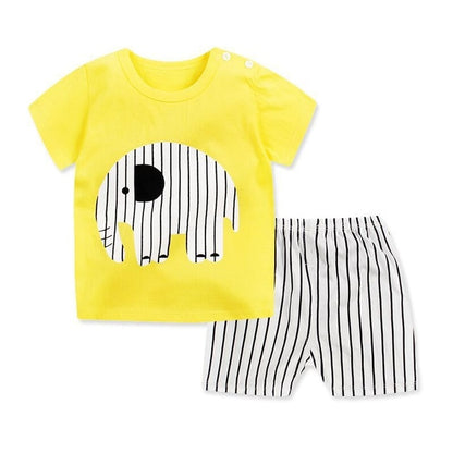 New Boys Outfits 9M-6T Girls Clothes Children's Clothing Suits Top Cotton Pants Suit 2pcs Clothing Sets Kids Clothes 9M24M3T5T6T