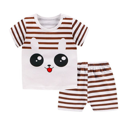 New Boys Outfits 9M-6T Girls Clothes Children's Clothing Suits Top Cotton Pants Suit 2pcs Clothing Sets Kids Clothes 9M24M3T5T6T