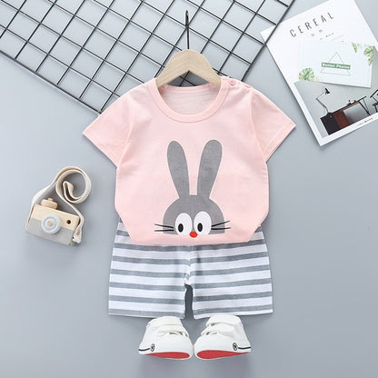 New Boys Outfits 9M-6T Girls Clothes Children's Clothing Suits Top Cotton Pants Suit 2pcs Clothing Sets Kids Clothes 9M24M3T5T6T