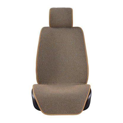 Linen Car Seat Cover Protector Flax Front or Rear Seat Back Cushion Pad Mat Backrest for Auto Interior Truck Suv Van