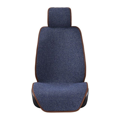 Linen Car Seat Cover Protector Flax Front or Rear Seat Back Cushion Pad Mat Backrest for Auto Interior Truck Suv Van