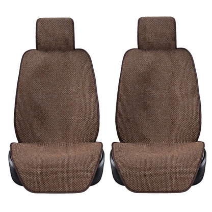 Linen Car Seat Cover Protector Flax Front or Rear Seat Back Cushion Pad Mat Backrest for Auto Interior Truck Suv Van