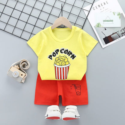 Children's Wear 2018 spring Summer Baby kids Boys Sports casual Suit boy T-shirt + jeans 2pc Set Children's Clothes kids clothes