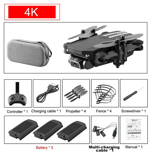 2020 NEW RC drone 4k HD wide angle camera wifi fpv drone height keeping drone with camera mini drone video live rc quadcopter