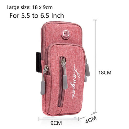 Sport Arm Bag Sports Cell Phone Case Running Jogging Pouch Wallet  With Arm Band Charging Earphone Hole