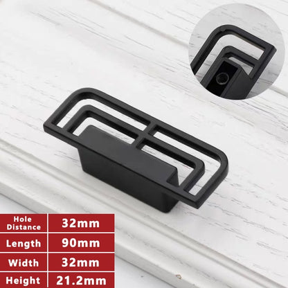 WV Classical Handle Solid Brass Black Gold Vintage Handles 96mm Ancient Cabinet Door Handles for Furniture Drawer Pulls Hardware