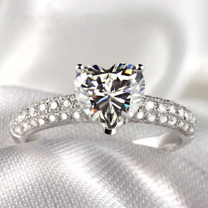 CC Trendy Jewelry S925 Rings For Women Cubic Zirconia Charms Bridal Wedding Engagement White Gold Color Ring Drop Shipping