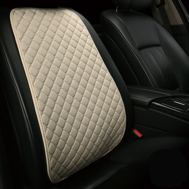 Car Seat Cover Protector Front Backrest Cushion Pad Mat Flax auto Breathable Protector seat Mat Pad Car Accessories