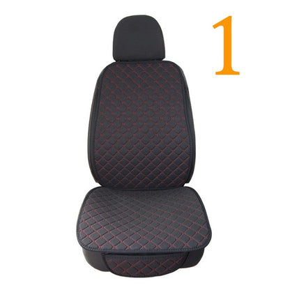 Car Seat Cover Protector Front Backrest Cushion Pad Mat Flax auto Breathable Protector seat Mat Pad Car Accessories