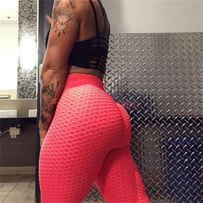 2020 Sexy Yoga Pants Sport Leggings High Waist Push Up Fitness Slim Gym Running Tights Black Workout Sports Pants Yoga Leggings