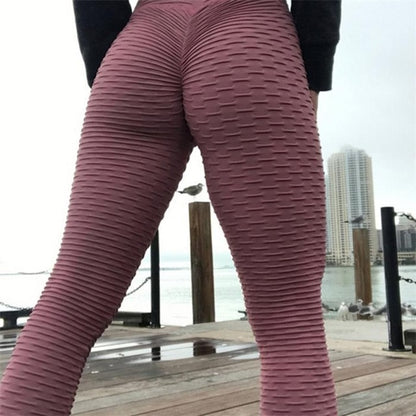 2020 Sexy Yoga Pants Sport Leggings High Waist Push Up Fitness Slim Gym Running Tights Black Workout Sports Pants Yoga Leggings