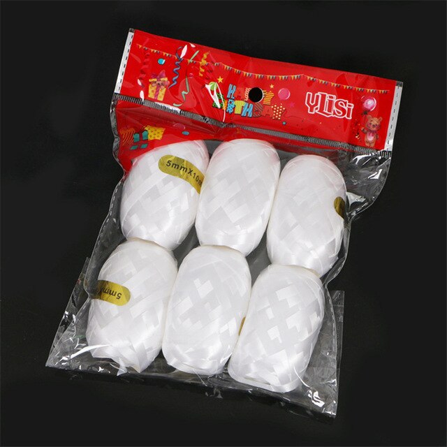 Balloon Ribbons Rope Foil Balloon Laser White Rose Gold Ribbon Roll Wedding Birthday Party Decoration Air Balloon Wrapping Tap