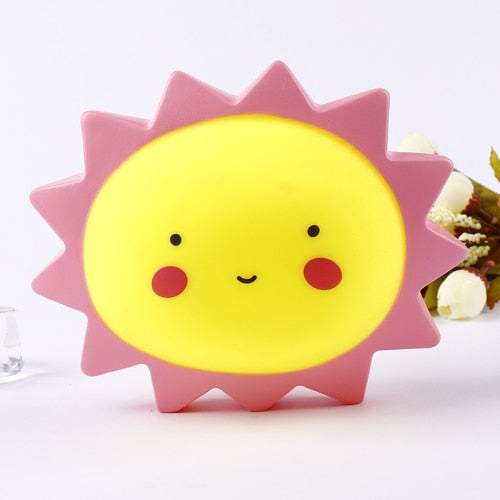 2019 Cute Smiley Clouds Stars Moon Appease Glow Night Light Feeding Light Baby Sleeping Toy Kids Christmas Gifts for New Year
