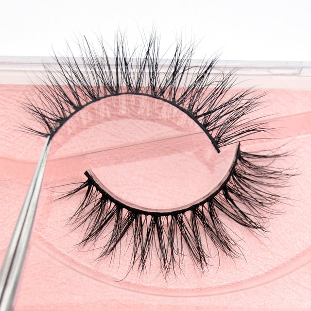 Visofree Mink Eyelashes 100% Cruelty free Handmade 3D Mink Lashes Full Strip Lashes Soft False Eyelashes Makeup  Lashes E11