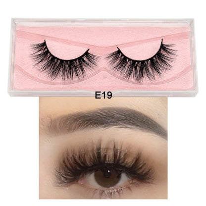 Visofree Mink Eyelashes 100% Cruelty free Handmade 3D Mink Lashes Full Strip Lashes Soft False Eyelashes Makeup  Lashes E11