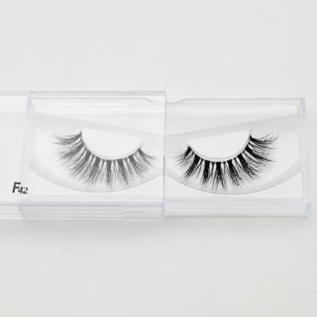 Visofree Mink Eyelashes 100% Cruelty free Handmade 3D Mink Lashes Full Strip Lashes Soft False Eyelashes Makeup  Lashes E11