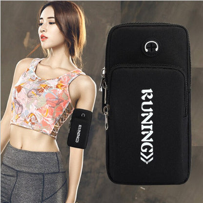 Sport Arm Bag Sports Cell Phone Case Running Jogging Pouch Wallet  With Arm Band Charging Earphone Hole