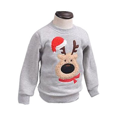 Family Clothing 2020 Autumn Winter Sweater Christmas Deer Children Clothes Kid Shirts Polar Fleece Warm Family Matching Outfits