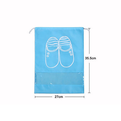 10 PCS Travel Shoe Storage Bag Bundle Mouth Bags for Shoes Waterproof Package Luggage Home Organizer Transparent Dust Bag Shoe