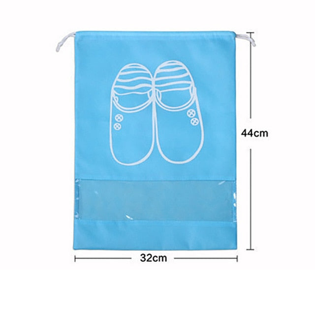 10 PCS Travel Shoe Storage Bag Bundle Mouth Bags for Shoes Waterproof Package Luggage Home Organizer Transparent Dust Bag Shoe